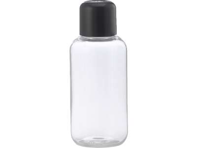 Klar plastflaske 50 ml sort låg 1 stk