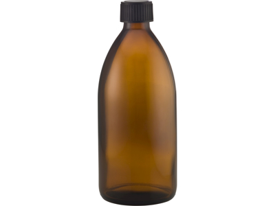 Brun glasflaske 500 ml 1 stk