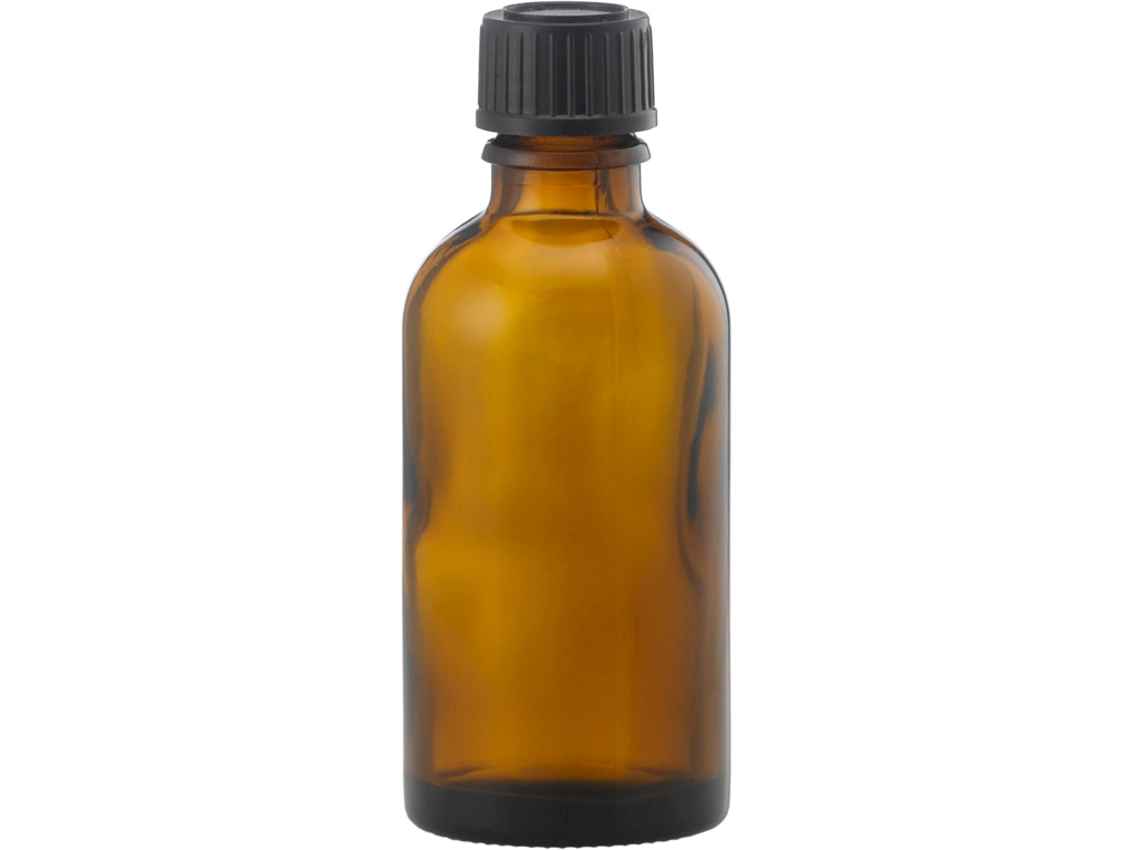 Brun glasflaske 50 ml 1 stk.