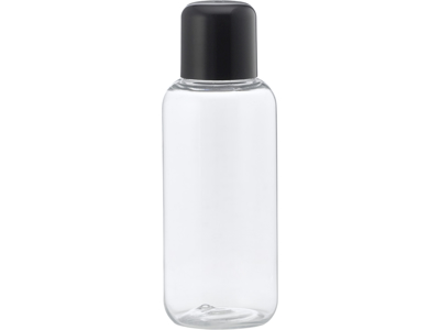 Klar plastflaske 100 ml sort låg 1 stk