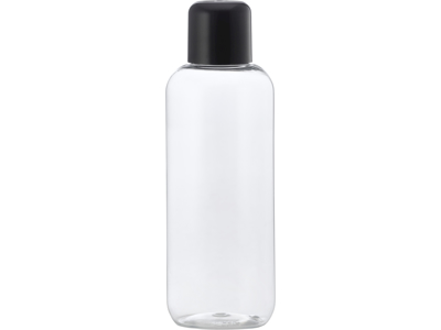 Klar plastflaske 250 ml sort låg 1 stk