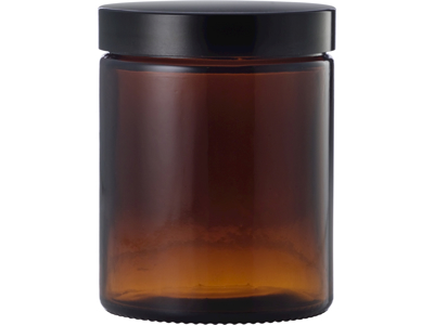 Brun glaskrukke 180 ml