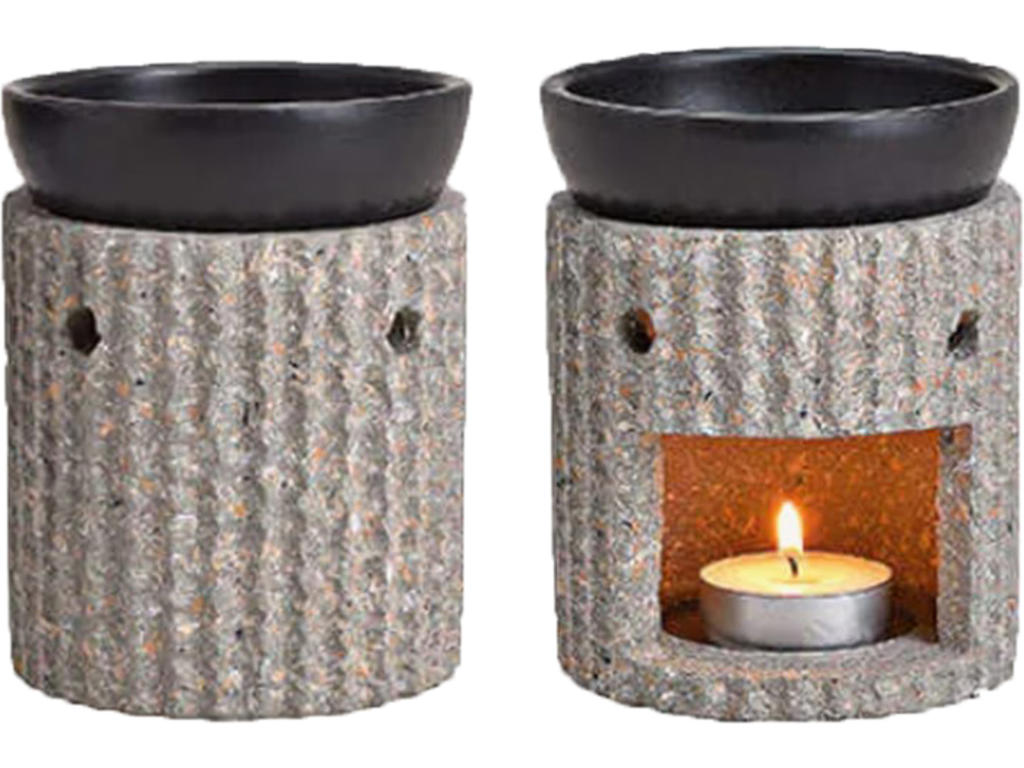 Duftlampe grå sten 1 stk