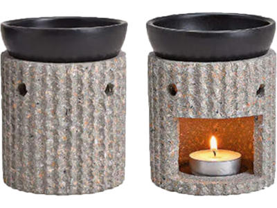 Duftlampe grå sten 1 stk