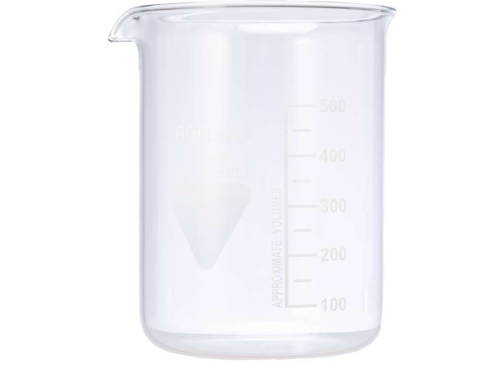 Ildfast målebæger 600 ml 1 stk