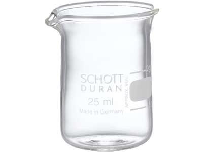 Ildfast målebæger 25 ml 1 stk