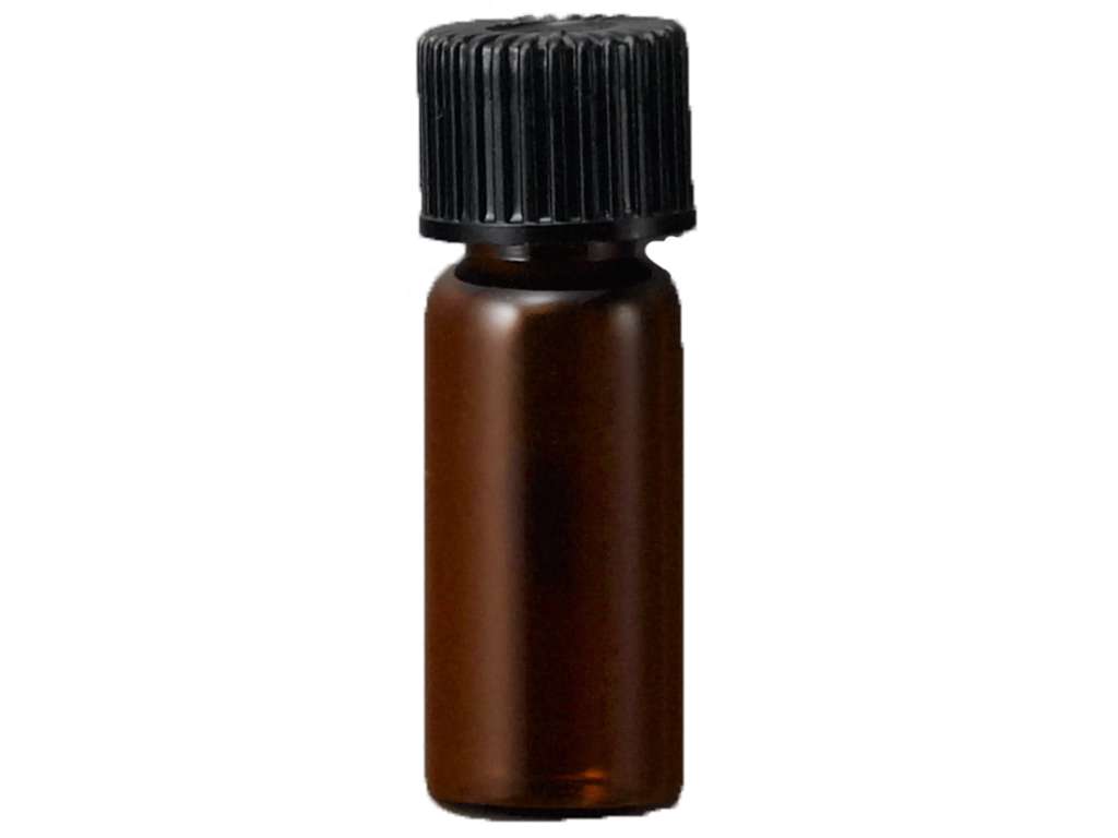 Brun glasflaske 1,5 ml + plastpipette 1 stk