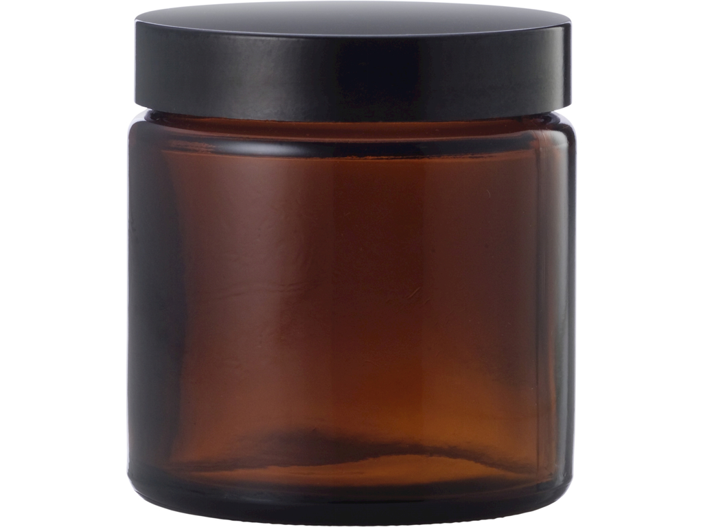 Brun glaskrukke 120 ml 1 stk