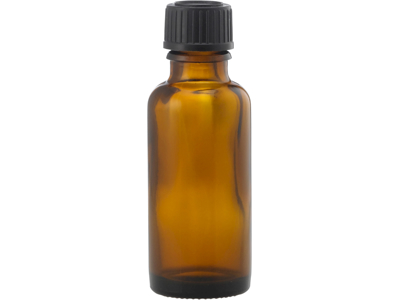 Brun glasflaske 30 ml 1 stk