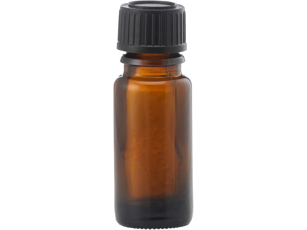 Brun glasflaske 10 ml 1 stk