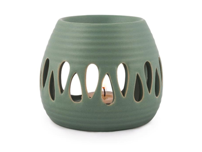 Duftlampe dråbe grøn  1 stk