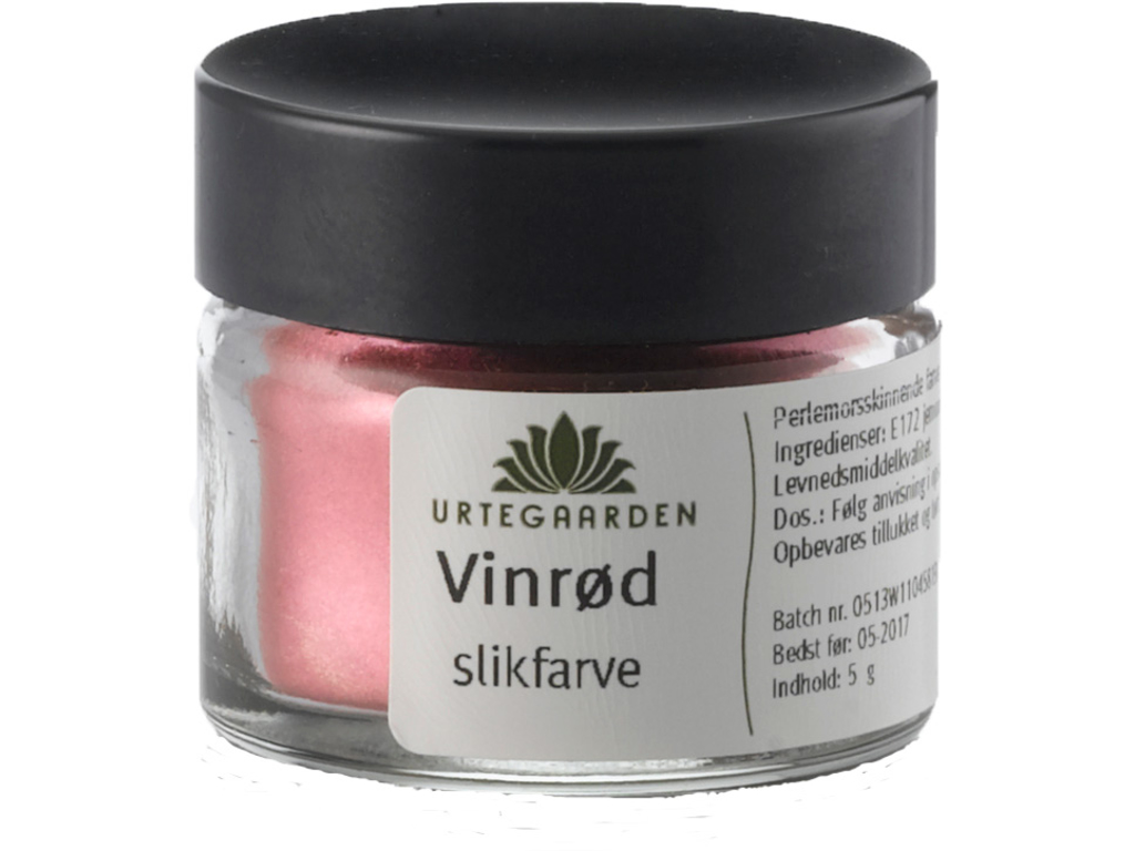Vinrød slikfarve