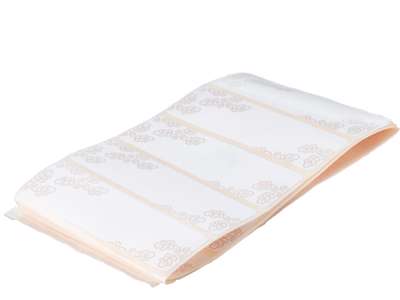 Beige blomst 7,5x3cm